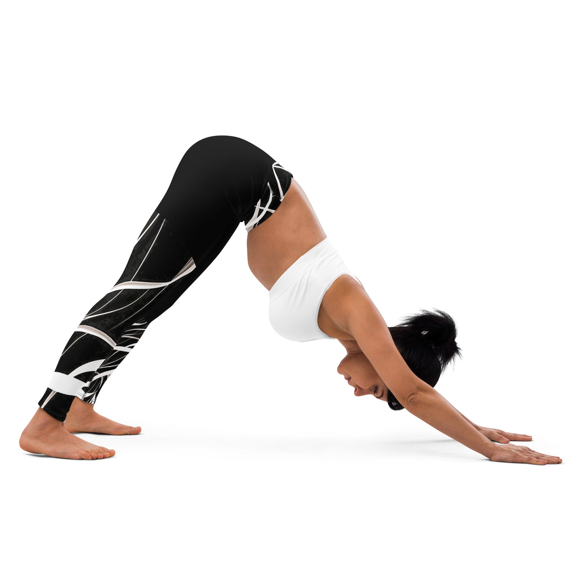 Unique Look Leggings. Gym or Yoga Pants. Abstract Modern Art Streetwear by WickedYo.